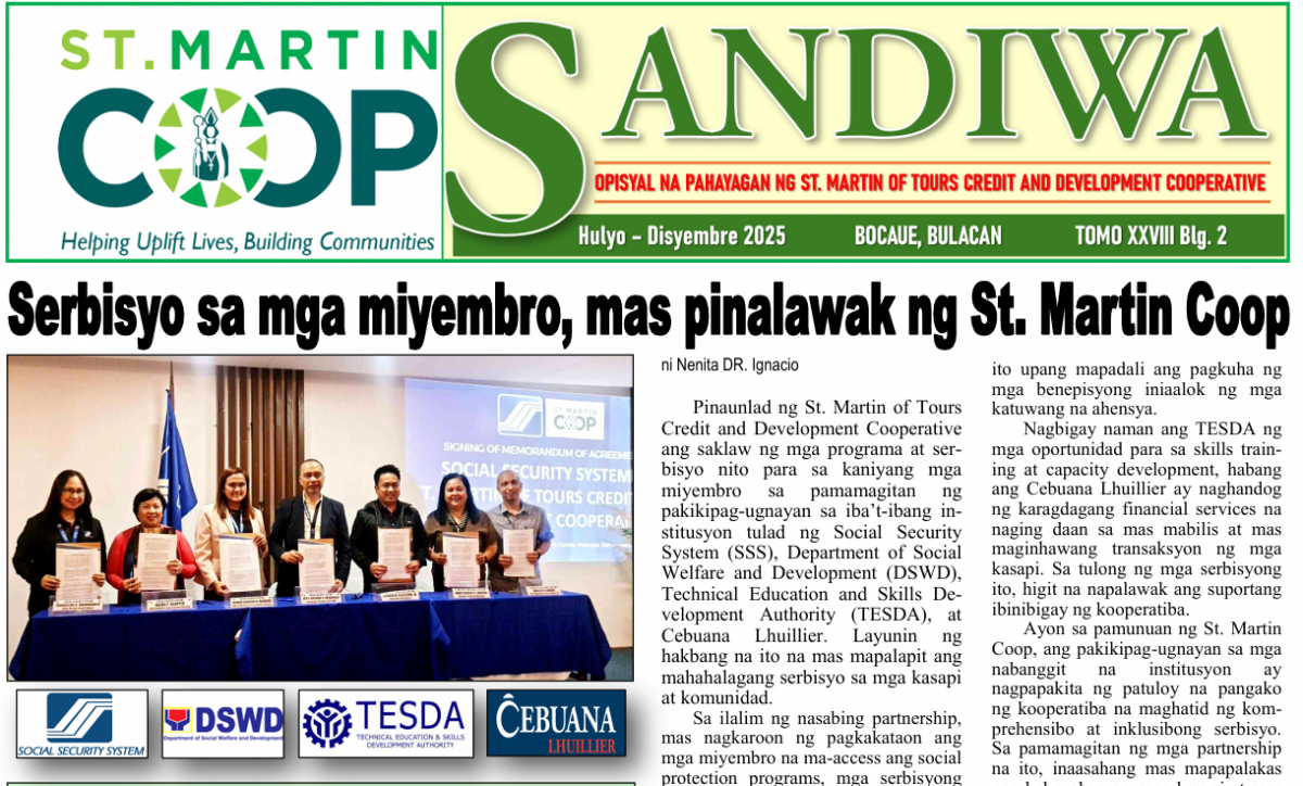 SANDIWA: HULYO - DISYEMBRE 2025